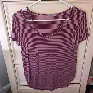 Stripped Short sleeve top